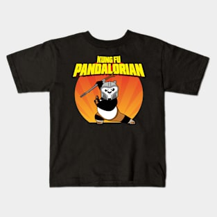 Kung Fu Pandalorian x Mandalorian Panda Kids T-Shirt